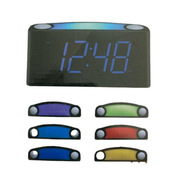 Multicolored LED Digital Alarm Clock - Picture 2 of 3